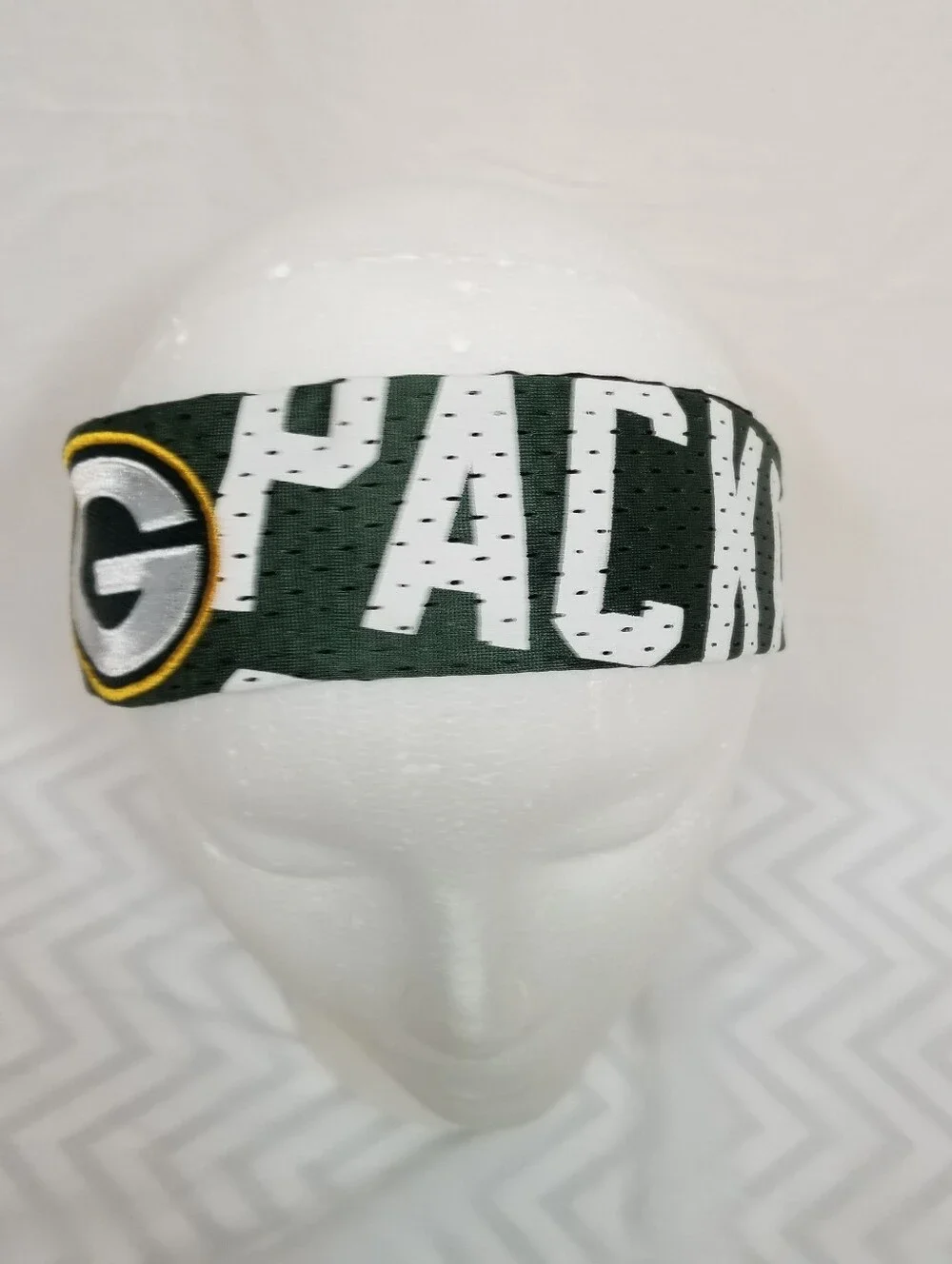Green Bay Packers Littlearth Green  White Fanband Embroideried 